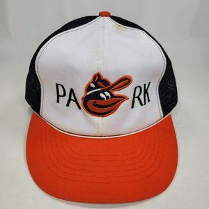 Vintage Oriole Park Snapback Baseball Hat Trucker Cap *DAMAGED Foam Mesh ANNCO